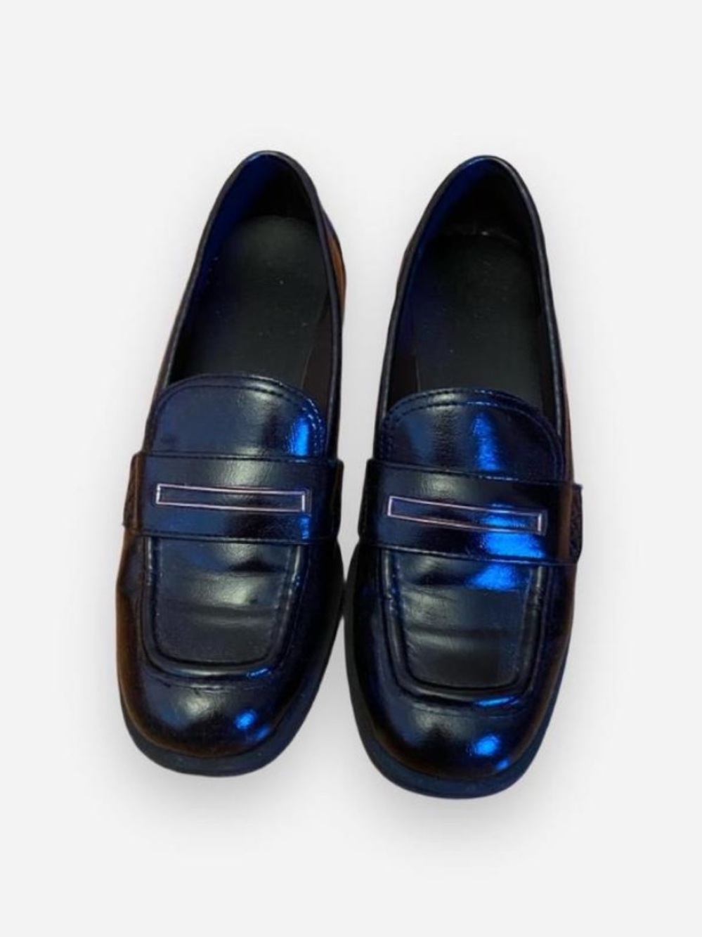 Black loafers